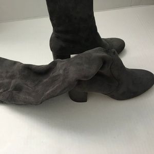 Charles Faux Suede Over The Knee Boots